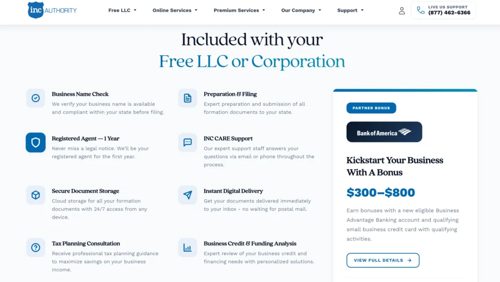 Inc Authority Features
