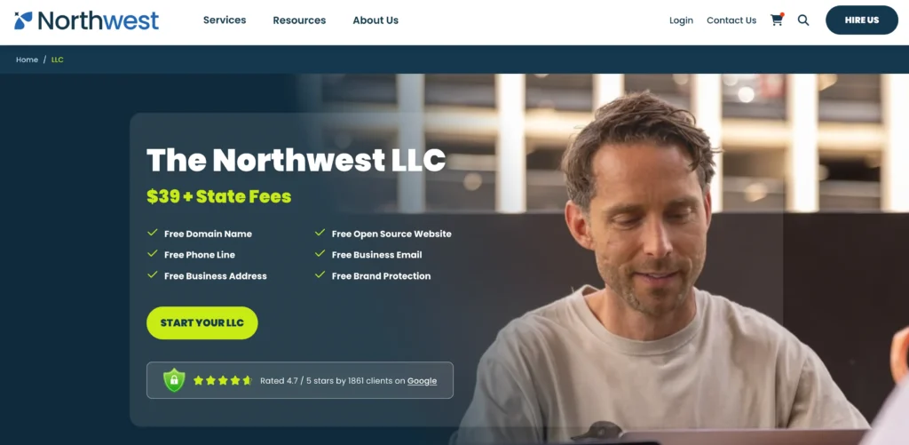 Northwest Registered Agent Pricing
